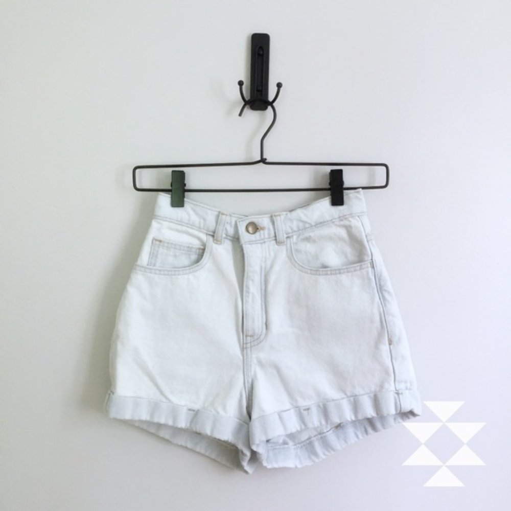 American Apparel Light Wash Blue Jean Shorts Sz 2